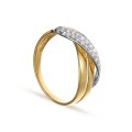 Anillo de oro bicolor 9 KT