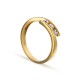 Anillo de oro amarillo 9 KT trilogy con circonita