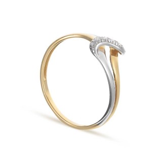 Anillo de oro 9 KT zigzag