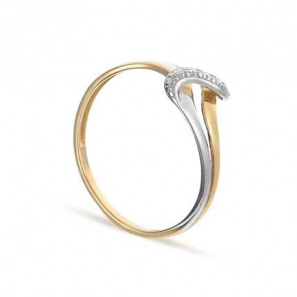 Anillo de oro 9 KT zigzag