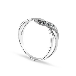 Anillo plata circonita