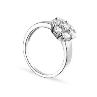 Anillo de plata con circonita