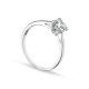 Anel em prata 4 garras 5.5 mm com zircónia