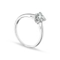 Anel em prata 4 garras 5.5 mm com zircónia