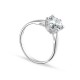 Anillo de plata 6 garras 7MM circonita