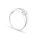 Anillo de plata engaste invisible circonita