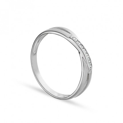 Anillo de plata circonita