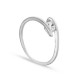 Anillo de plata circonita 4MM