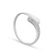 Anillo de oro blanco 9K con diamante 0.023CT