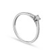 Anillo de oro blanco 9K decorado con diamante 0.06CT