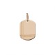 Pendente placa em ouro amarelo 9 kt