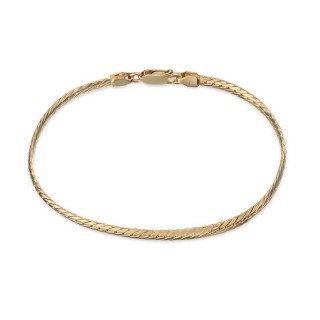 Cadena de oro amarillo 9 KT de malla inglesa