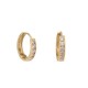 Pendientes Aro 9 mm de oro amarillo 9 KT circonita