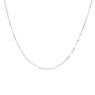 Cadena de oro blanco 9 KT y 0.85mm de grosor
