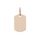 Colgante de oro amarillo 9 KT con placa rectangular