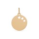 Colgante de oro amarillo 9 KT con 3 estrellas perforadas