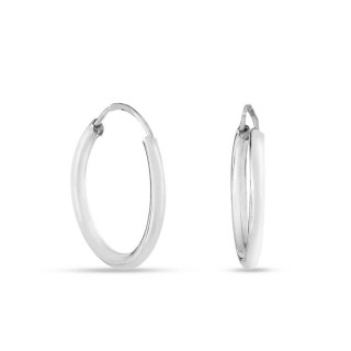 Argolas em ouro branco 9 kt de 15 mm