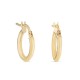Argolas lisas em ouro amarelo 9 kt de 10mm