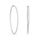 Argolas tubulares em ouro branco 9 kt 40mm