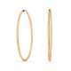 Argolas tubulares em ouro amarelo 9 kt 40mm