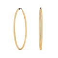 Argolas tubulares em ouro amarelo 9 kt 40mm