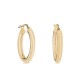 Argolas tubo em ouro amarelo 9 kt de 15mm
