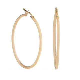 Argolas em ouro amarelo 9 kt de 35mm
