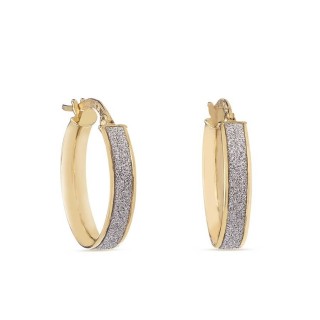 Argolas em ouro amarelo 9 kt de 15mm brilho