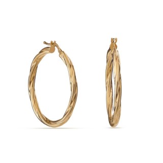 Argolas em ouro amarelo 9 kt de 30mm