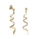 Pendientes de oro amarillo 9 KT con espiral