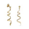 Brincos em ouro amarelo 9 kt com espiral