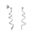 Brincos em ouro branco 9 kt com espiral