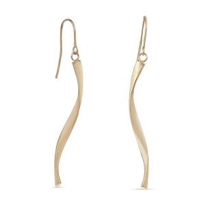 Pendientes de oro amarillo 9 KT retorcidos