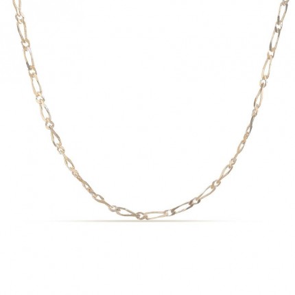 Cadena alternada 3MM de oro amarillo 9 KT