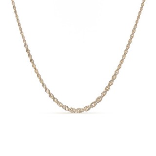 Cadena cordón de oro amarillo 9 KT de 42 cm
