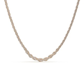 Cadena cuerda de oro amarillo 9 KT