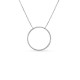 Collar de oro blanco 9 KT con círculo de 42cm