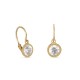 Brincos em ouro amarelo 9 kt com chatón