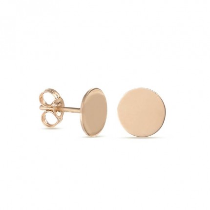 Brincos em ouro amarelo 9 kt com circulo