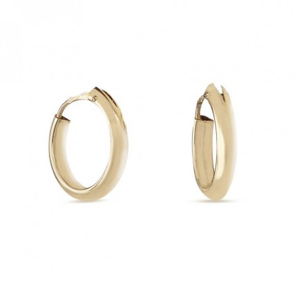 Argolas em ouro amarelo 9 kt de 10mm