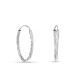 Argolas em ouro branco 9 kt diamantados