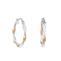 Argolas em ouro bicolor 9 kt de 20mm