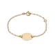 Pulseira em ouro amarelo 9 kt identificação