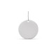 Colgante de oro blanco 9 KT con placa oval