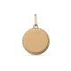 Colgante de oro amarillo 9 KT con placa grande