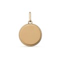 Pendente em ouro amarelo 9 kt com placa grande