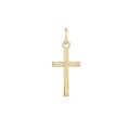 Pendente em ouro amarelo 9K cruz lapidada