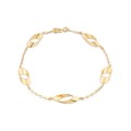 Pulsera de oro amarillo 9K 18CM