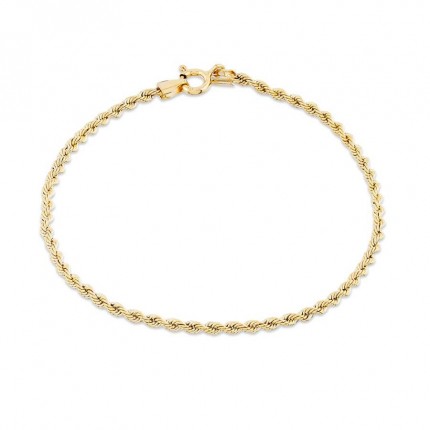 Cadena de oro amarillo 9K cordón 2 mm