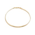 Pulseira em ouro amarelo 9K inglesa 2.5MM de 18 CM